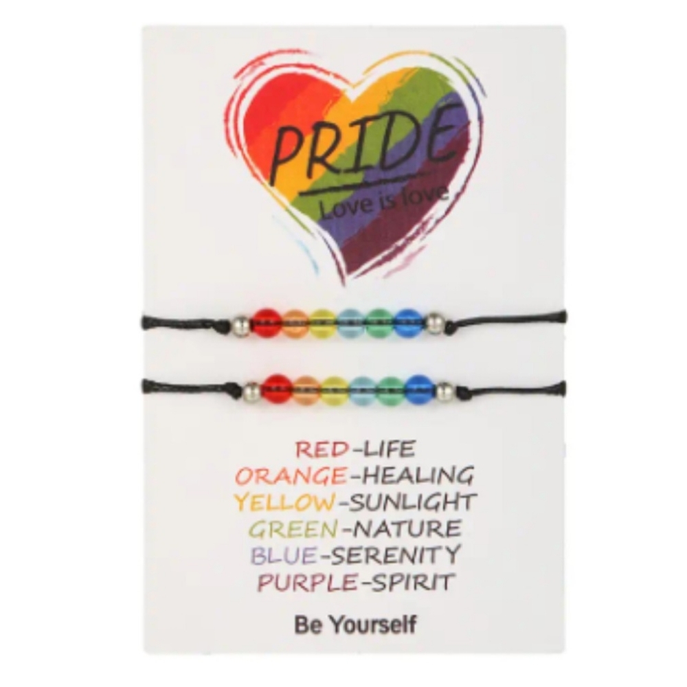Pride partner best friend bracelets BNWT